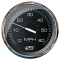 Faria Beede Instruments 5" Speedometer (60 MPH) GPS (Studded) Chesapeake Black w/Stainle 33761